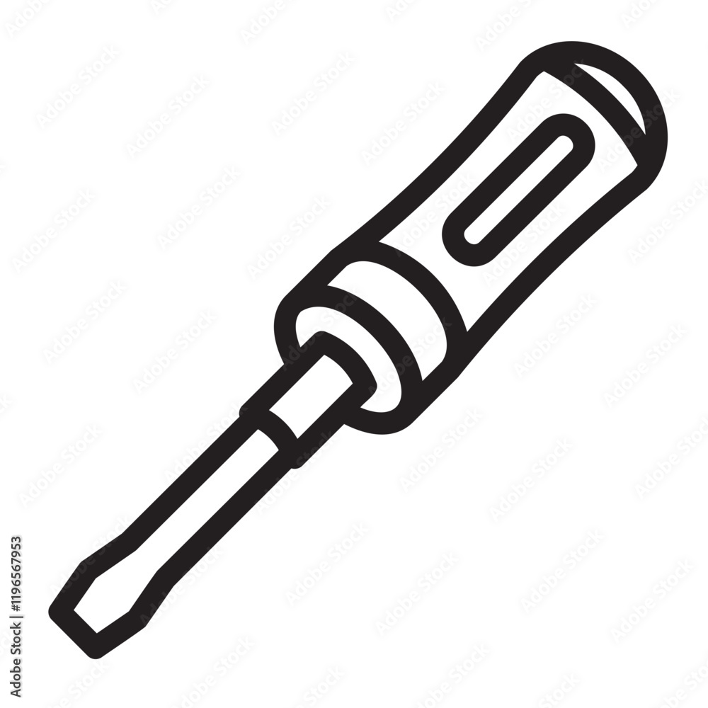 screw driver line icon screw driver line icon