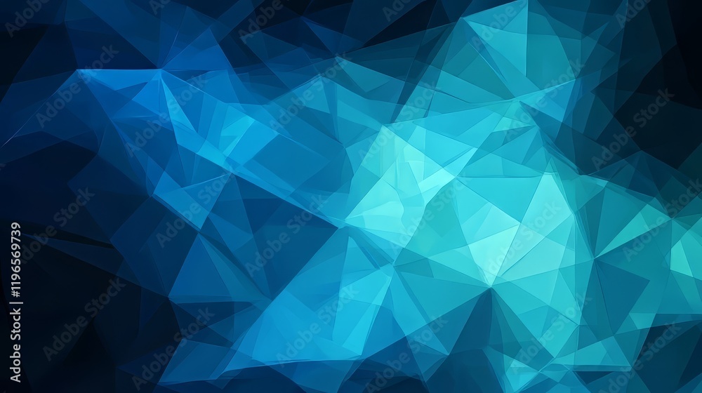 Abstract blue geometric shapes creating a dynamic, modern design. Abstract blue geometric shapes creating a dynamic, modern design.