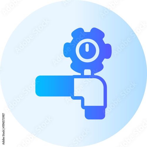 water meter gradient icon
