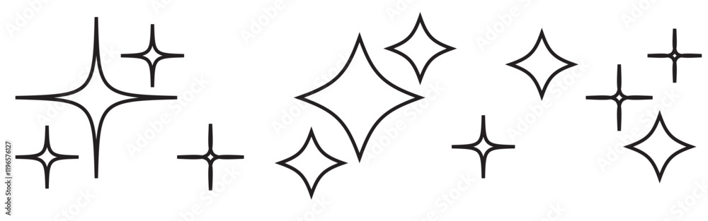 shine icon isolated on white background. vector illustration. shine icon isolated on white background. vector illustration.