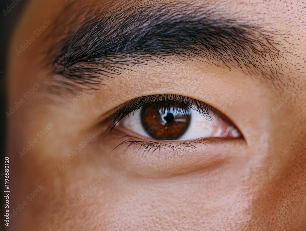 Intriguing Gaze: A Close-Up of a Person's Eye Intriguing Gaze: A Close-Up of a Person's Eye
