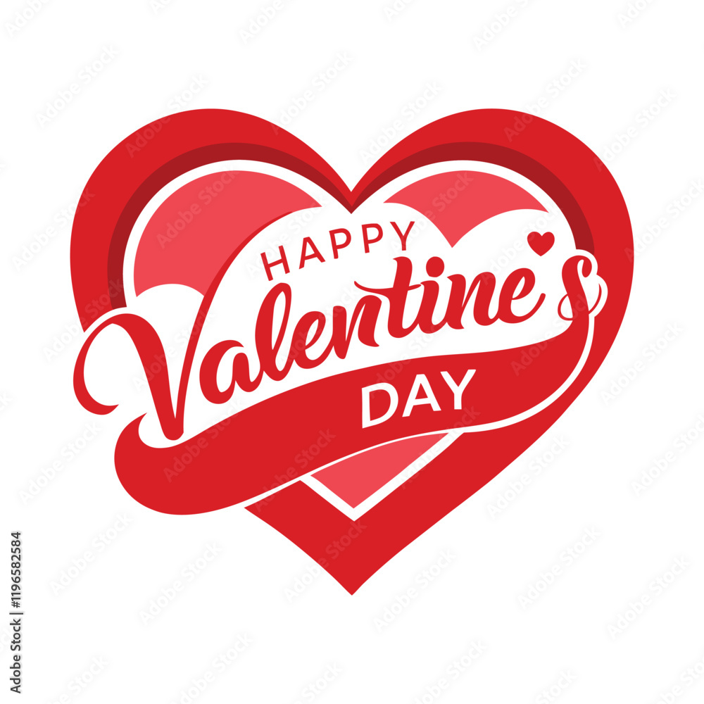 Naklejka premium HAPPY VALENTINE'S DAY