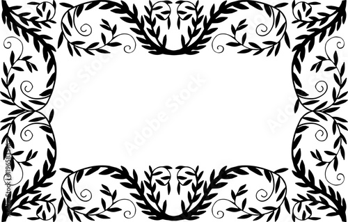 Decorative septenary corner frame. Vector illustration. Decorative element.	
 photo