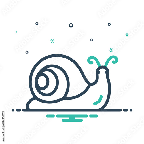 Mix icon for snail