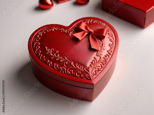 Romantic Red Chocolate Gift Set Generative AI