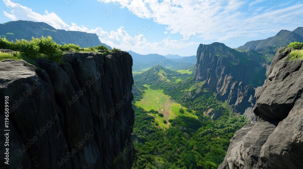 Mountain Valley Panorama