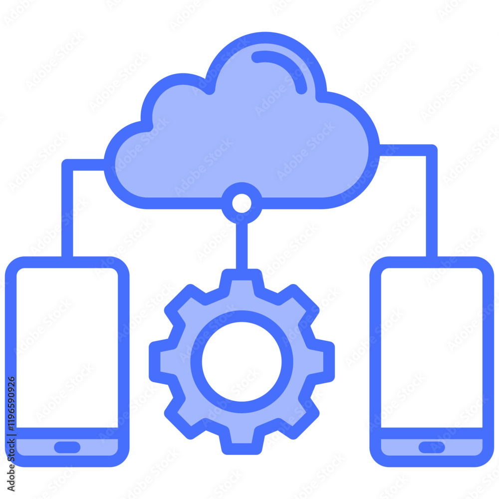 Cloud Network Icon Cloud Network Icon