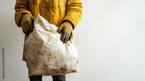 Community cleanup effort urban area photography indoor setting close-up environmental awareness photo