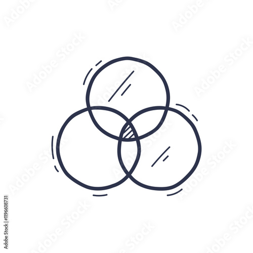 Three overlapping circles representing unity and intersection.