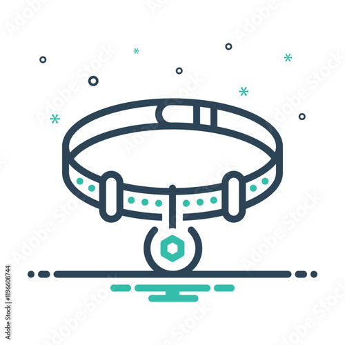 Mix icon for dog collar