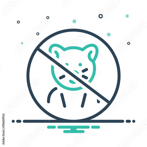 Mix icon for not allowed
