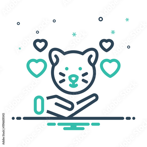 Mix icon for pet care