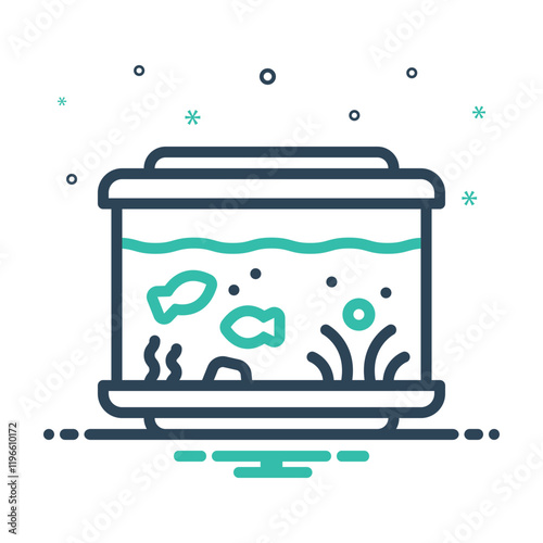 Mix icon for aquarium