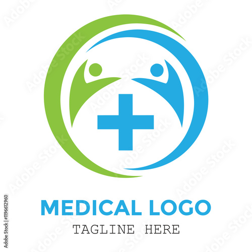 Health and medical customize this medicine logo design