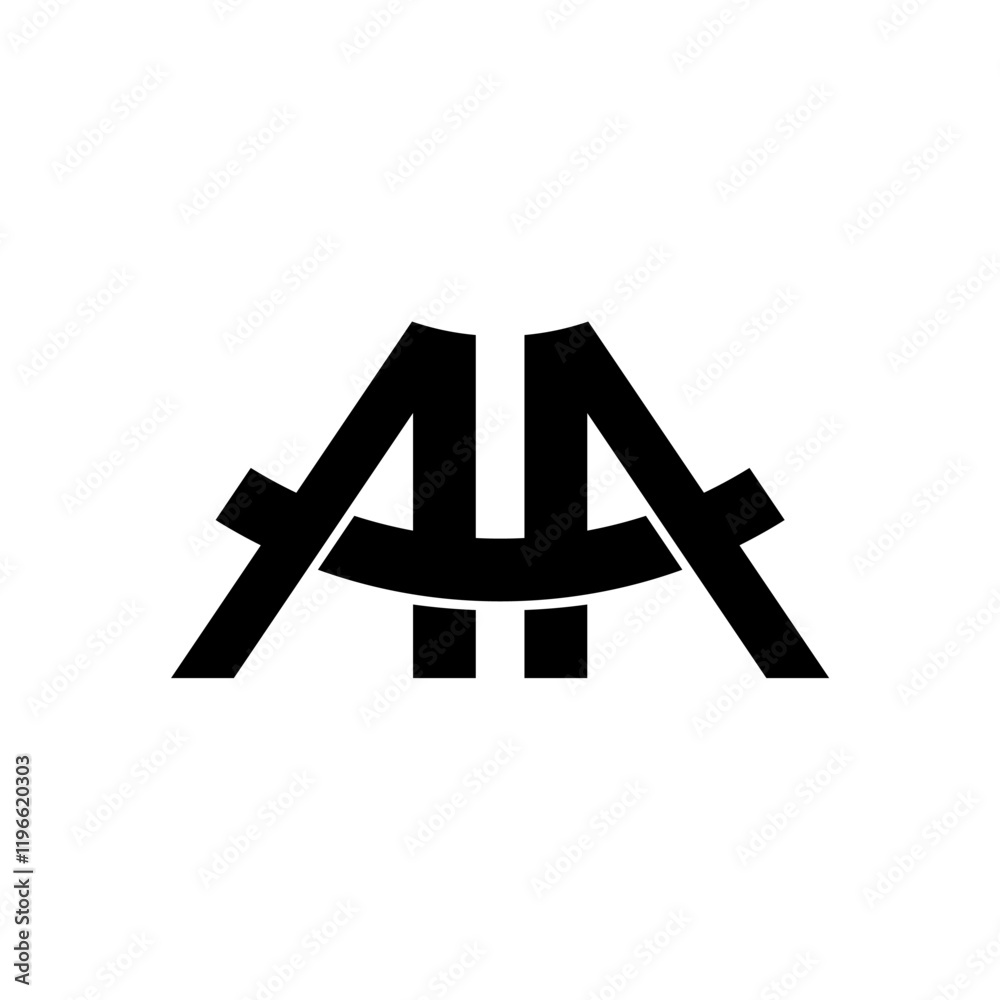 AA Monogram Logo, AA Initial Letter, Wedding logo monogram, combination of letter A with A, creative unique abstract 3d letter aa logo design AA Monogram Logo, AA Initial Letter, Wedding logo monogram, combination of letter A with A, creative unique abstract 3d letter aa logo design