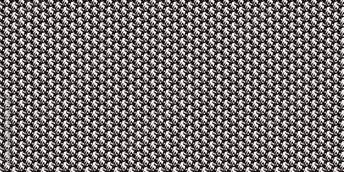 Seamless pattern with white geometric abstract shapes on a dark brown background, creating a bold and modern design. Perfect for textiles, wallpapers, and Your branding