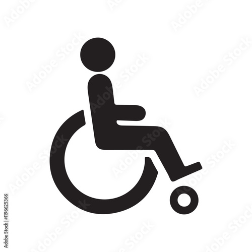 Wheelchair symbols, handicapped access signs set. Wheelchair, handicapped access sign or symbols.