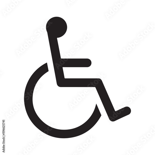 Wheelchair symbols, handicapped access signs set. Wheelchair, handicapped access sign or symbols.