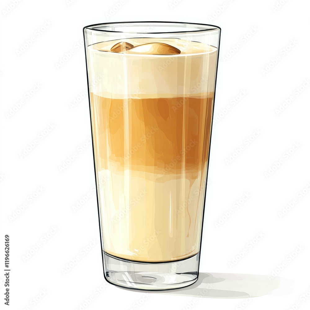 Latte Coffee: Creamy, Layered Delight in a Glass - Indulge in the Rich Aroma and Taste of this Exquisite Beverage Latte Coffee: Creamy, Layered Delight in a Glass - Indulge in the Rich Aroma and Taste of this Exquisite Beverage