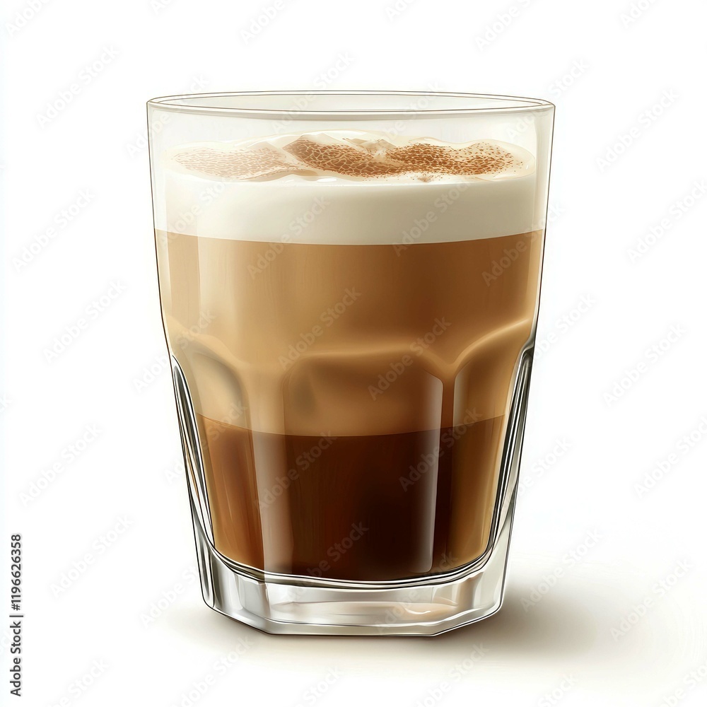 Layered Coffee Drink in Glass: Indulge in the Rich Aroma and Flavor of this Exquisite Beverage. Perfect for Coffee Lovers and Cafe Enthusiasts. Layered Coffee Drink in Glass: Indulge in the Rich Aroma and Flavor of this Exquisite Beverage. Perfect for Coffee Lovers and Cafe Enthusiasts.