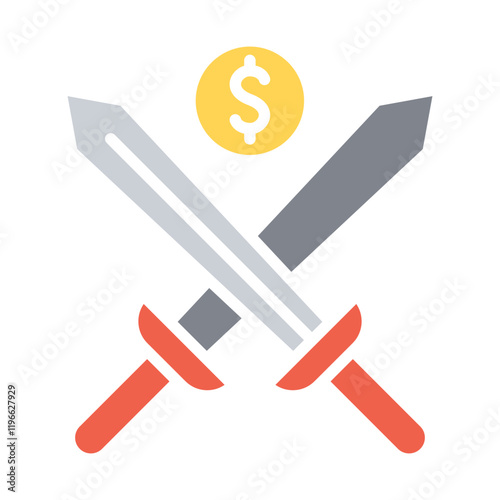 Business war icon