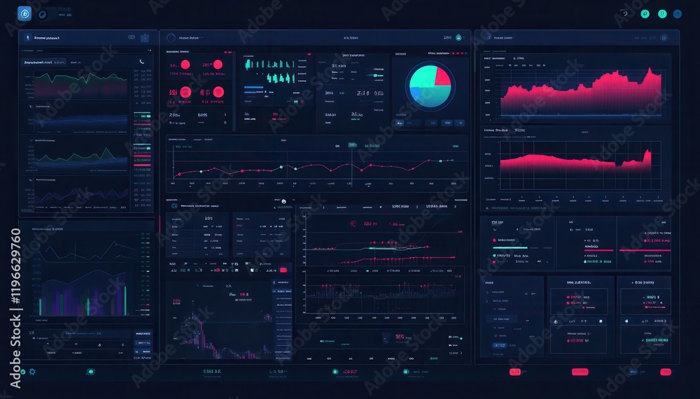 Advanced Data Visualization Dashboard Interface for Fintech and Stock Market Analysis Advanced Data Visualization Dashboard Interface for Fintech and Stock Market Analysis