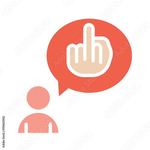 Rude icon