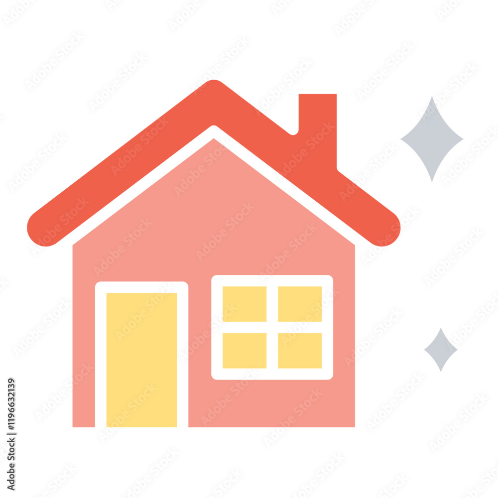 Obraz premium Cleaning house icon