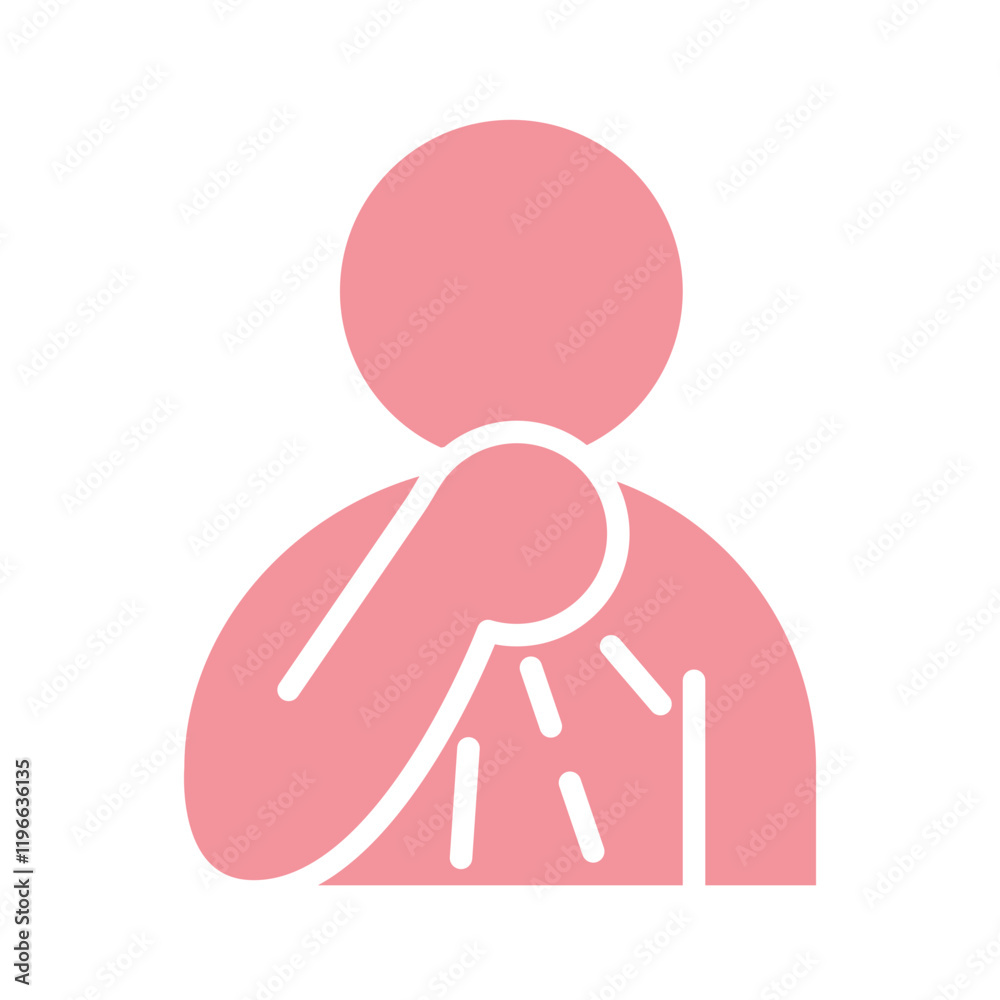 Fototapeta premium Cough and sneeze icon