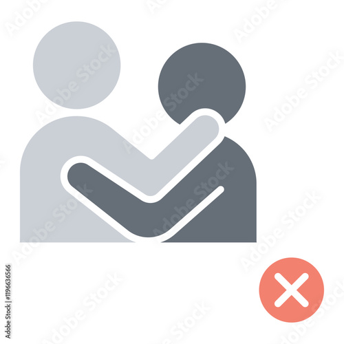 Social distancing icon