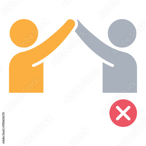 Social distancing icon