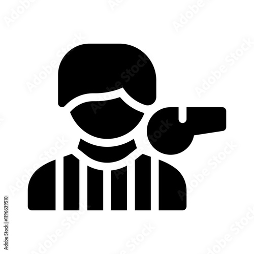 referee glyph icon