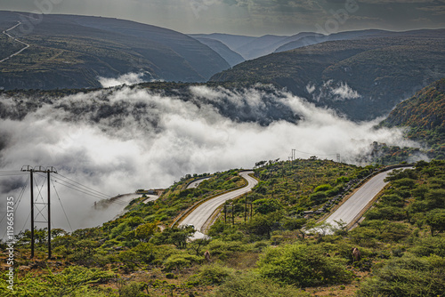 landscapes of dhofar region of oman photo