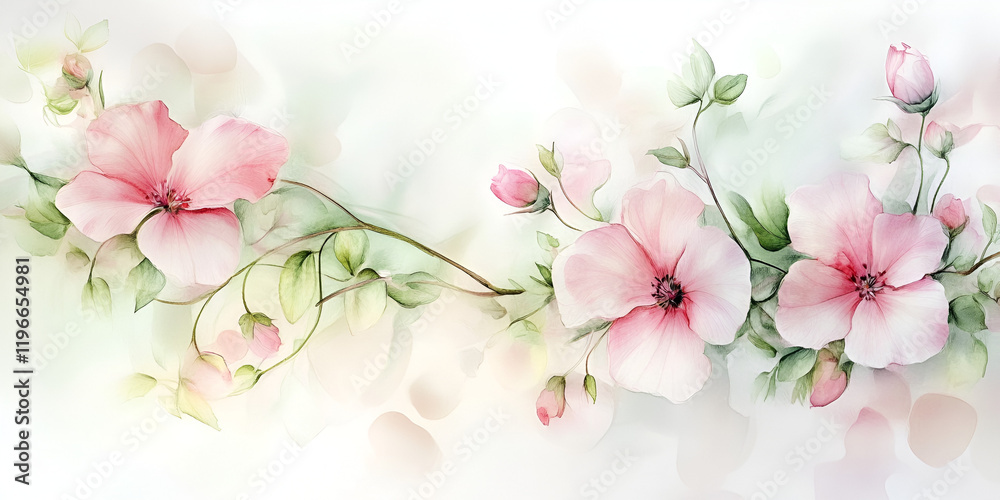 Spring Flower Petals Falling Background - Soft and Elegant Seasonal Design Spring Flower Petals Falling Background - Soft and Elegant Seasonal Design