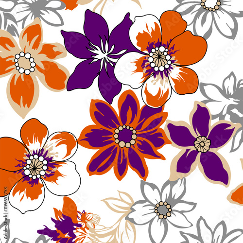 Abstract Flower background suitable for home decore and wallpaper purpose