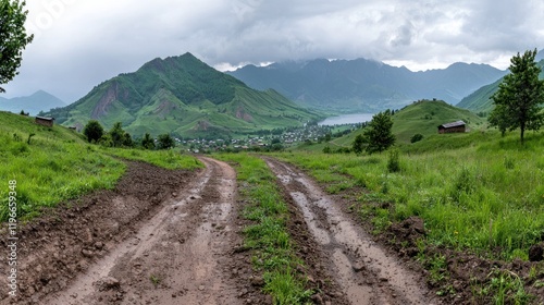 Muddy Road to Mountain Village