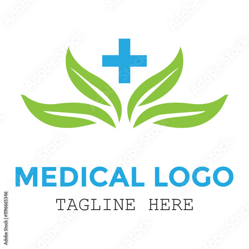 Natural expert professional medical sign with healthy modern logo design