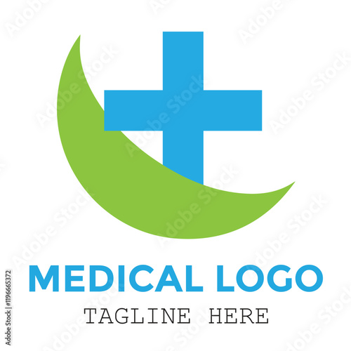 Natural leaf medical sign protect and healthy modern concept logo minimalist design