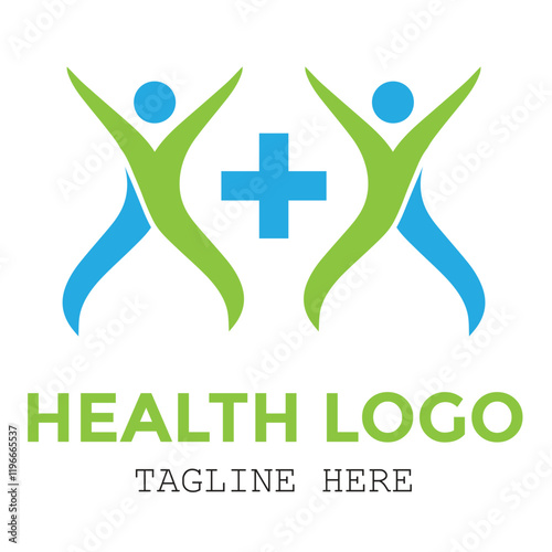 People care medical and healthy customize creative logo design