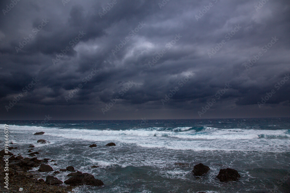 Obraz premium 奄美大島の冬の海