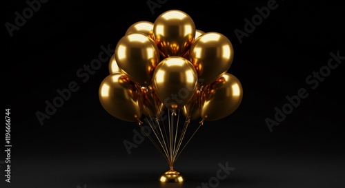 Luxury Gold Balloons Celebration Party Festive Decor