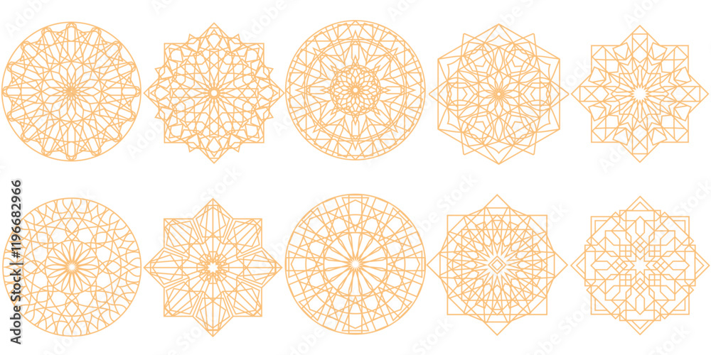 Fototapeta premium Islamic Mandala Art