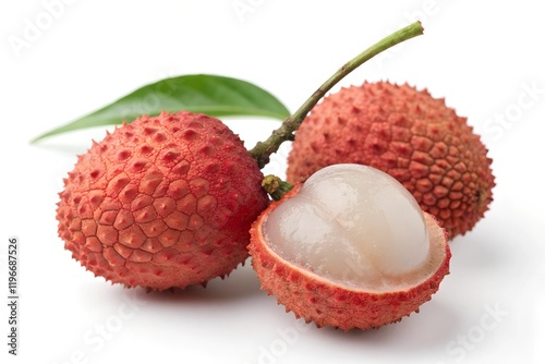 lychee isolated on white background