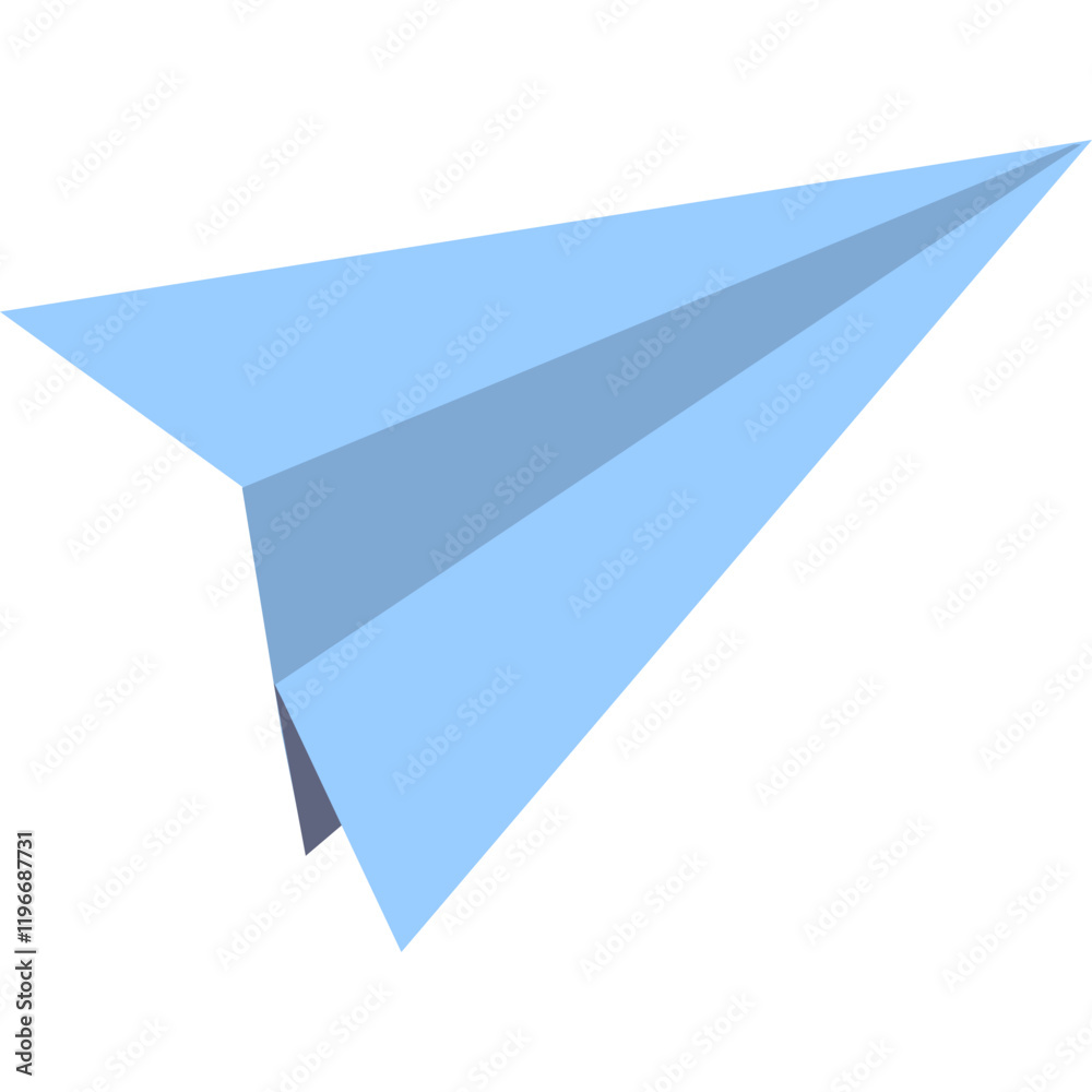 Flat Paper Plane Flat Paper Plane