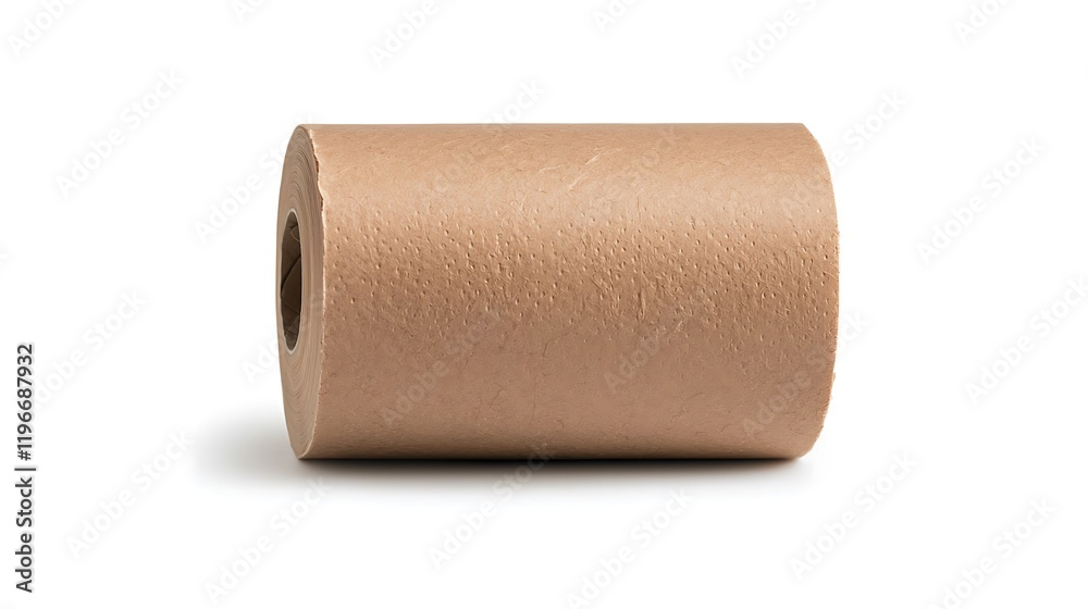 Obraz premium A plain cardboard roll, typically used for holding paper or as packaging material.