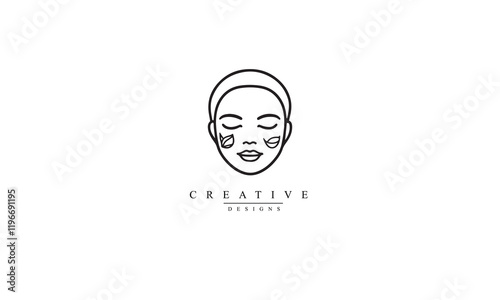 Spa beauty treatment line icon