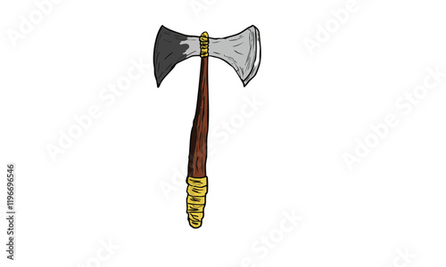 Historical double axe - weapon