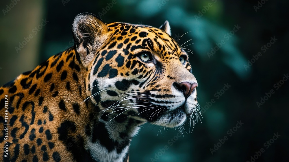 Obraz premium Majestic Jaguar in its natural habitat.