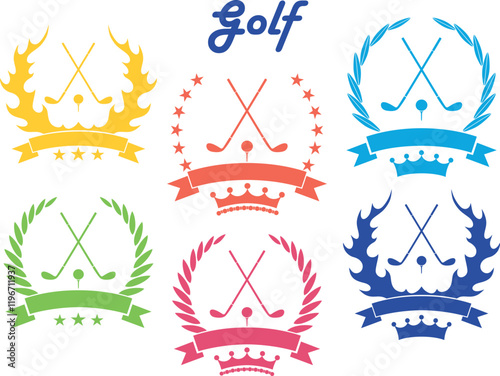 Golf logo. Isolated Golf on white background