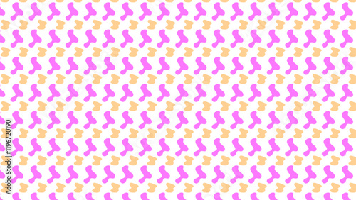 Simple Vector Pastel color Seamless Pattern Spiral for background. Trendy banner design with colored doodles and confetti. curved lines, squiggles. Simple childish scribble wallpaper